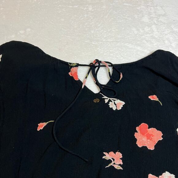 Billabong Distant Highway Blouse Top Size Small Lightweight Floral Print - Picture 7 of 11